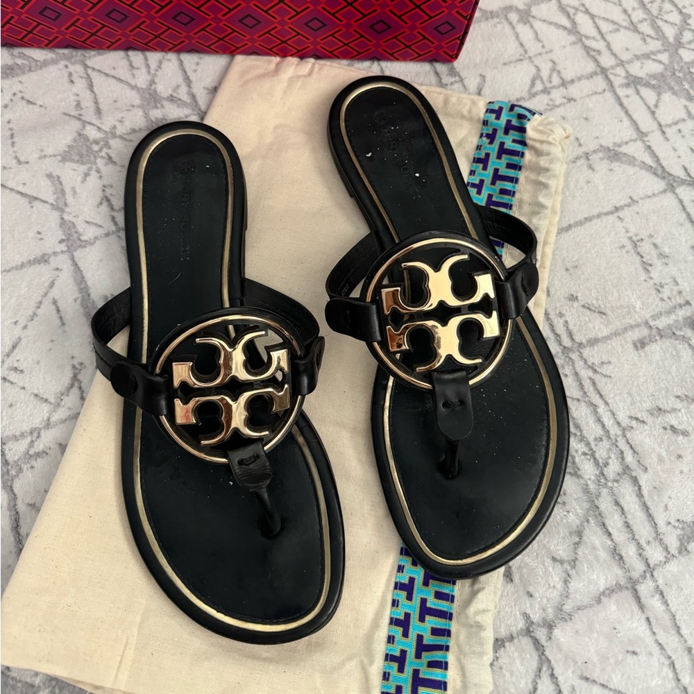 Tory Burch Metal Miller Sandal 7.5